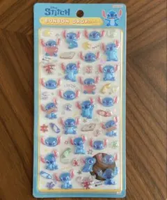 正規品　ボンボンドロップシール　スティッチ　らくがき　ディズニー