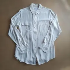 EQUIPMENT FEMME シルクシャツ 長袖 アイボリー XSのサムネイル