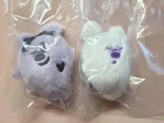 ディズニー　ハロウィン2025　おばけぬいぐるみチャーム　紫　白