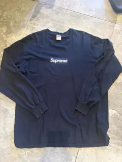 Supreme Box Logo L/S Tee ネイビー XLのサムネイル