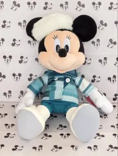 ディズニー ミニーのスタイルスタジオ 冬 ウィンター ぬいぐるみバッジ