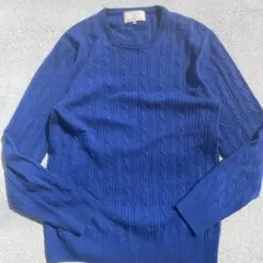 ユナイテッドアローズ、Lサイズ、カシミヤ100％、ケーブルニット