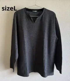 【美品】U.P renoma ダークグレー 長袖カットソーのサムネイル