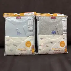 【新品】トップバリュー　長袖丸首シャツ　綿100% サイズ90 2枚組　２セット