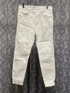 ZARA ホワイト スリムフィット デニムパンツ
