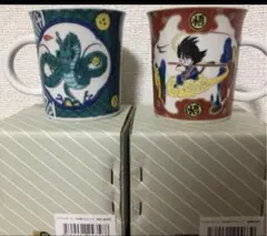 ドラゴンボール九谷焼　マグカップ2個セット　神龍　悟空　クリリン　亀仙人　鳥山明 ドラゴンボール九谷焼 マグカップ2個セット 神龍 悟空 クリリン 亀仙人