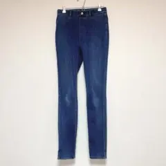 ウルトラストレッチハイライズデニムレギンスパンツ UNIQLO m 丈長め