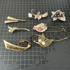 【美品】ゴールドカラー ブローチ ブローチまとめ売り ゴールドカラー
