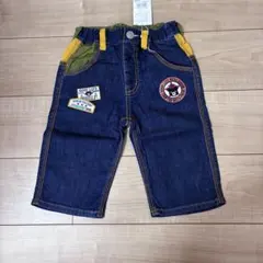ミキハウス　ダブルビー　デニムハーフパンツ　120