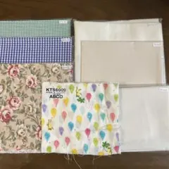 生地セット 花柄 チェック柄