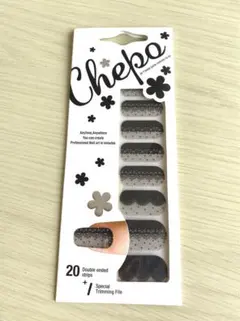 【新品未使用】ネイルシール　ブラック　黒　レース　ネイルアート　セルフネイル