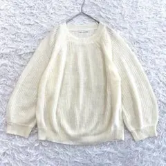 イーハイフンワールドギャラリー ニット F 長袖 シンプル クルーネック