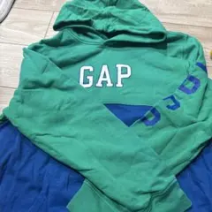 GAP フード付きパーカー 緑 青