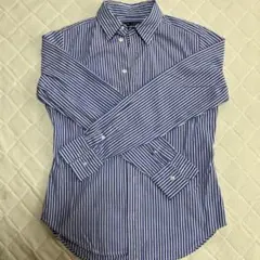 RALPH LAUREN スリムフィット ストライプシャツ ブルー 9のサムネイル
