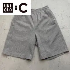 ユニクロC UNIQLO C スウェットワイドショーツ M グレー ハーフパンツ
