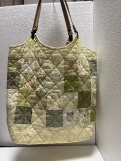 パッチワークキルティングトートバッグ