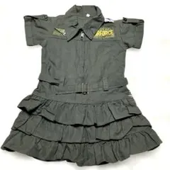 AIRFORCE ミリタリースタイル フリルワンピース キッズサイズ S