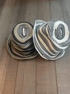 Raffaello Bettini ストライプ バケットハット 2点セット