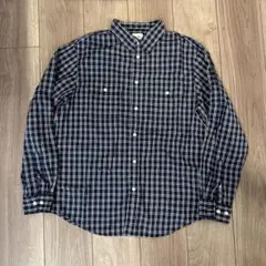 THE NORTH FACE チェックシャツ 長袖 ネイビー