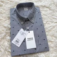 ❣️大特価❣️タケオキクチ 半袖シャツ ストライプ 定価16500円 M