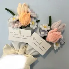 モールフラワー　枯れない花　ブーケ　花束　インテリアや贈り物にも♡