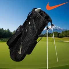 NIKE ナイキ スポーツライト スタンド型 キャディバッグ ブラック ドット柄