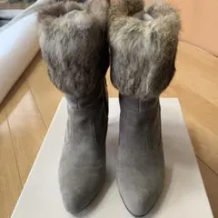 ファー付ショートブーツ