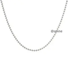 ネックレス ボールチェーン ２mm シルバー ステンレス 新品 シンプル
