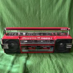 サンヨー おしゃれなテレコ MR-U4TⅡ ラジカセ U4 レッド 昭和レトロ サンヨー おしゃれなテレコ MR-U4TⅡ ラジカセ U4 レッド 昭和