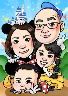 70%オフモニター！デジタル似顔絵が送料無料！