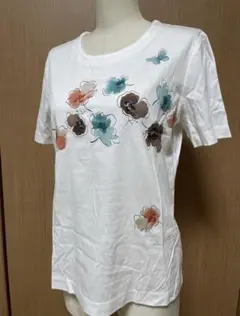 ハナエモリ 半袖カットソー　Tシャツ　サイズ38 新品タグ付　定価26000円