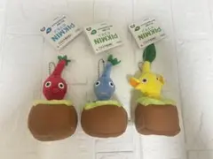 ピクミン　引っこ抜きぬいぐるみマスコット　３種セット