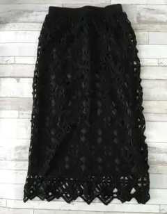 しまむら tal by yumi レーススカート 中黒 LL
