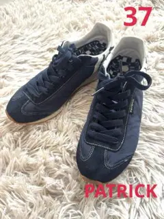 美品　PATRICK パトリック スニーカー　ネイビー　37 23.5のサムネイル