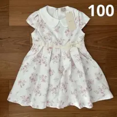 オケージョン衿プリーツワンピース　フォーマル　プティマイン　100