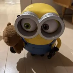 ポップコーンバケット　ミニオン ぬいぐるみのクマ付き