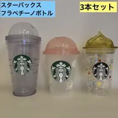 スターバックス フラペチーノタンブラー 3本セット クリア ドーム蓋