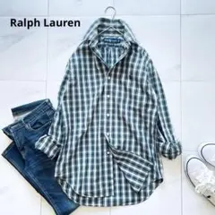 美品✨ラルフローレン　タータンチェックシャツ　ヴィンテージ　ボタンダウン