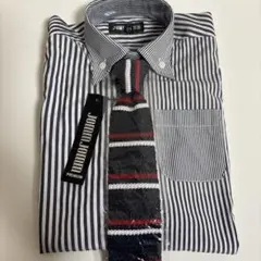 JOMM JOMM ストライプシャツ ネクタイセット 100 フォーマル