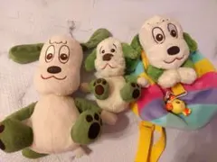 いないいないばあ　わんわんぬいぐるみ2つ、わんわんリュックサックセット