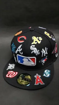New Era 59FIFTY MLBオールオーバーロゴキャップ 7 5/8