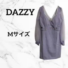 デイジーストア　キャバドレス　長袖　ワンピース　M 紫