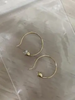 agete アガット フープピアス　蕾