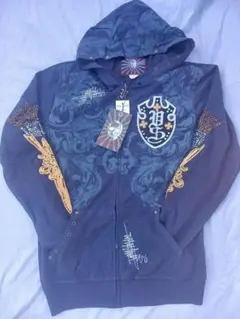 F*n様 Ed Hardy スカルデザイン パーカーとパンツセット - メルカリ