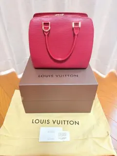 LOUIS VUITTON 赤 エピレザー ハンドバッグ