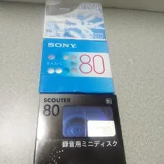 ミニディスク MD 3枚セット SONY DAISO SCOUTER