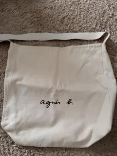 agnès b. アイボリートートバッグ