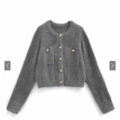 GRL ラメフェザーカーディガン[kz618]