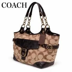 【美品】コーチ ソーホー ハンドバッグ 肩掛け シグネチャー y2k 00s