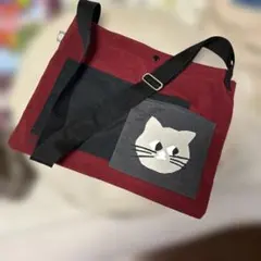 猫モチーフ トートバッグ ショルダーのサムネイル